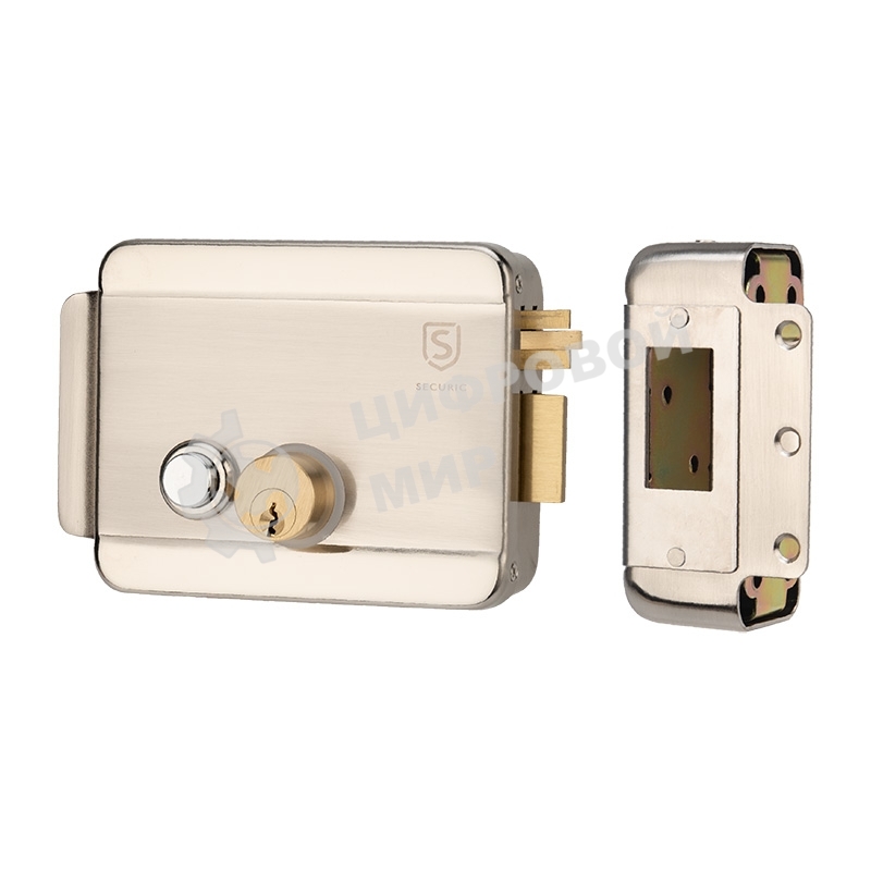 Замок электромеханический накладной универсальныйSC-20, с возможностью блокировки кнопки открывания