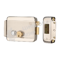 Замок электромеханический накладной универсальныйSC-20, с возможностью блокировки кнопки открывания