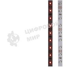 Лента светодиодная открытая, 8 мм, IP23, SMD 2835, 60 LED/m, 12 V, цвет свечения красный