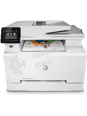 МФУ лазерное HP Color LaserJet Pro M283fdw (7KW75A), A4, цветной, печ. до 21 стр/мин., скан. до 26 стр/мин. (ч/б) 22 стр/мин. (цвет), 600 x 600 dpi (печать) 300x300dpi (скан), USB, RJ-45, Wi-Fi, Air Print, Mopria