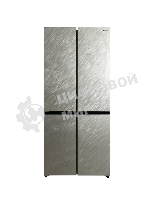 Холодильник Бирюса CD 496 TGG текстурированное бежевое стекло трехкамерный 334/162л морозилка снизу, No Frost, Side by Side