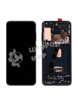 Дисплей для Samsung Galaxy S20 SM-G980F черный с рамкой