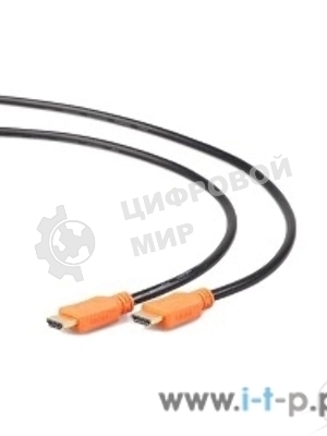 Кабель Cablexpert HDMI CC-HDMI4L-15, 19M/19M, v2.0, серия Light, позол.разъемы, экран, 4.5м, черный, пакет