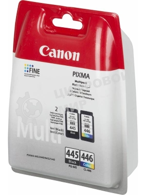 Картридж струйный Canon PG-445/CL-446 (8283B004), для Canon PIXMA MG2540, PIXMA MG2440, 4 цвета, 180 стр.
