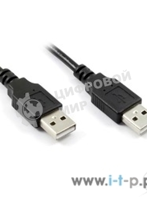 Кабель Greenconnect интерфейсный USB 2.0 1m AM/AM, AWG 28/28 Premium, двойное экранирование, антифриз, черный