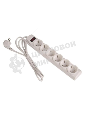 Сетевой фильтр Defender DFS 151 1,8 м, белый, 6 розеток
