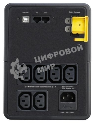 Источник бесперебойного питания APC Back-UPS BX1200MI 650Вт 1200ВА черный