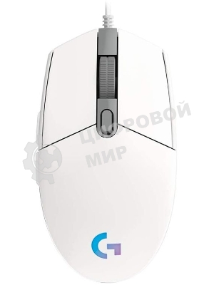 Мышь проводная Logitech G102 LIGHTSYNC белый, 8000 dpi, USB, кнопки - 6