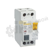 Выключатель дифференциального тока (УЗО) 2п 63А 100мА тип ACS ВД1-63 IEK MDV12-2-063-100