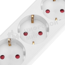 Удлинитель Rexant STANDARD 3 гнезда, 3 м, 3х1,0 мм², с/з, с выключателем, 2 USB, белый