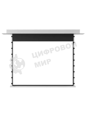 Экран для проектора S'OK SCPSMC-298X168ED45GF для встраивания в потолок моторизованный 135'' с боковым натяжением, полотно Grey Fiberglass, экстрадроп 45см
