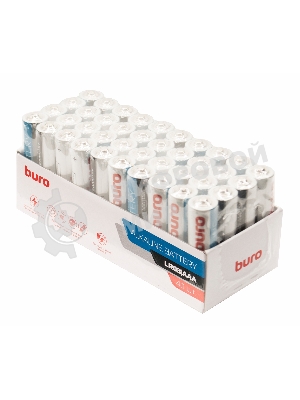 Батарея Buro Alkaline LR03 AAA (40шт) коробка