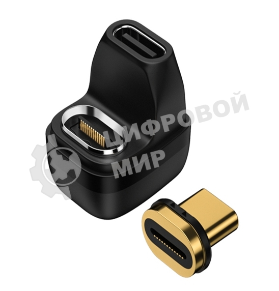 Переходник USB 4 Type-C мама-папа разворот с магнитным разъемом