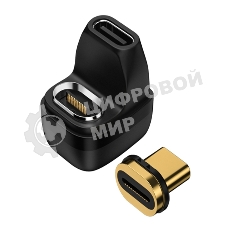 Переходник USB 4 Type-C мама-папа разворот с магнитным разъемом
