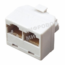 Компьютерный двойник Rexant RJ-45(8P-8C) (штекер - 2 гнезда)