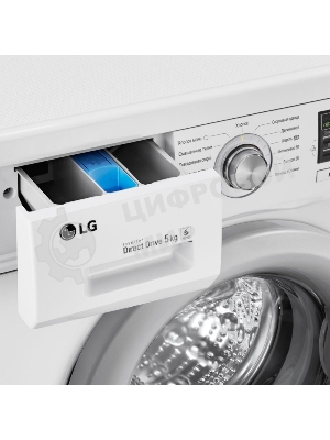 Стиральная машина LG F10B8LD7 белая, загрузка фронтальная 5кг, 1000 об/мин., класс: A