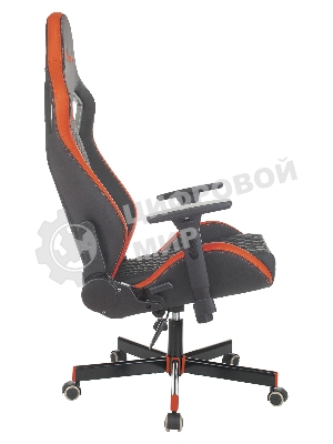 Кресло Knight OUTRIDER черный/красный, экокожа, 120 кг, механизм качания