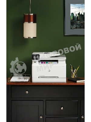 МФУ лазерное HP Color LaserJet Pro M283fdw (7KW75A), A4, цветной, печ. до 21 стр/мин., скан. до 26 стр/мин. (ч/б) 22 стр/мин. (цвет), 600 x 600 dpi (печать) 300x300dpi (скан), USB, RJ-45, Wi-Fi, Air Print, Mopria