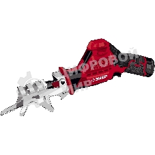 Пила сабельная. Зубр 12В, 1 АКБ (2А·ч), в коробке, СПЛ-125-21