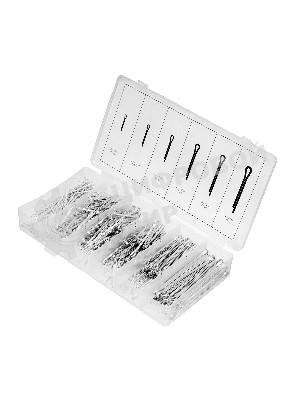 Набор шплинтов Сибртех, S головки х L: 1,6x25, 2,3x25, 2,3x38, 3,1x32, 3,1x50, 4x63 мм, 555 предметов