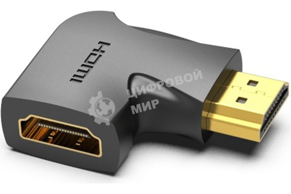 Адаптер-переходник Vention HDMI v2.0 19M/19F угол 90
