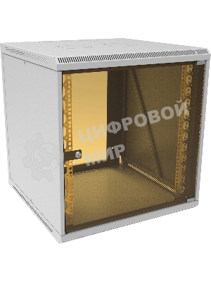 Шкаф коммутационный Suprlan (05-1206) настенный 12U 600x600 мм пер. дв. стекл направл. под закл. гайки 70 кг RAL 7035 535 мм 26.22 кг 620 мм