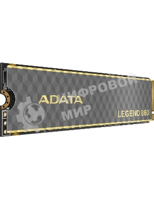 Накопитель SSD ADATA LEGEND 860, 1Tb, PCIe 4.0 x4, 2280, NVMe, R/W 6000/4000, с радиатором