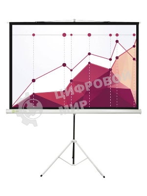 Экран Cactus 180x180 см Triscreen CS-PST-180x180 1:1 напольный рулонный белый