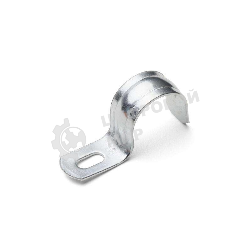 Скоба крепежная однолапковая Fortisflex СМО d19-20 мм метал. оцинк. (уп. 100 шт)