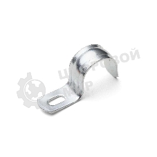 Скоба крепежная однолапковая Fortisflex СМО d19-20 мм метал. оцинк. (уп. 100 шт)