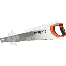Ножовка Patriot WSP-500L, по дереву, 7 TPI крупный зуб, 3-х сторонняя заточка, 500мм