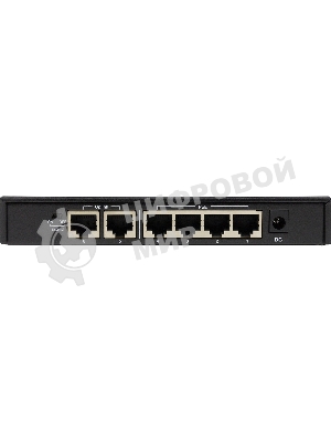 Коммутатор неуправляемый PoE ORIGO OS1206P/60W/A1A 4x100Base-TX PoE+, 2x100Base-TX, PoE-бюджет 60 Вт, корпус металл