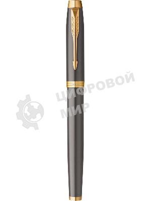 Ручка роллер Parker IM Premium Grey Core GT (2213778), F, черные чернила, подарочная коробка