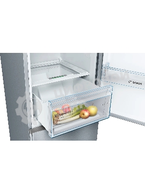 Холодильник Bosch KGN39UL30U серебристый металлик двухкамерный 279/87л морозилка снизу, No Frost