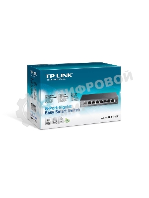 Коммутатор TP-Link SMB TL-SG108E 8-port Desktop Gigabit Switch, 8 10/100/1000M RJ45 ports