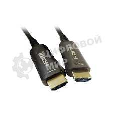 Кабель аудио-видео Digma HDMI 2.0 AOC HDMI (m)/HDMI (m) 50м. позолоченные контакты черный