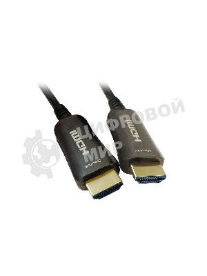 Кабель аудио-видео Digma HDMI 2.0 AOC HDMI (m)/HDMI (m) 50м. позолоченные контакты черный