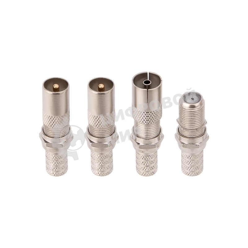 Набор с антенным телевизионным удлинителем для ТВ длиной 10 метров с F-разъемами и ТВ-переходниками Rexant