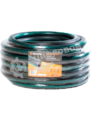 Шланг поливочный ПВХ трехслойн. армир. 3/4 15м зел. Вихрь 73/7/2/9
