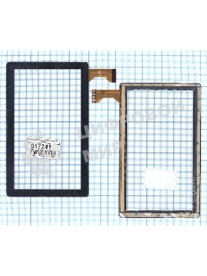 Сенсорное стекло (тачскрин) MJK-0098. черное