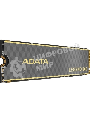 Накопитель SSD ADATA LEGEND 860, 2Tb, PCIe 4.0 x4, M.2 2280, NVMe, R/W 6000/5000, с радиатором