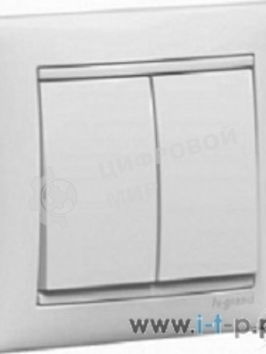 Переключатель Legrand 774408 2напр 2клав 10A Valena белый