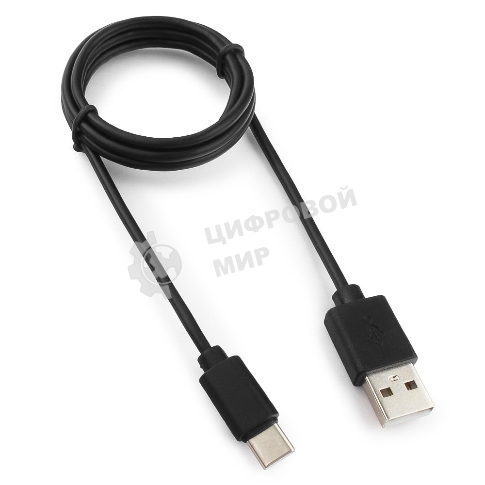 Кабель USB Гарнизон GCC-USB2-AMCM-1M, USB2.0 AM/USB3.1 Type-C, 1м, пакет