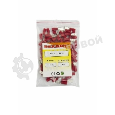 Клемма плоская Rexant изолированная штекер 4.8 мм 0.5-1.5 мм² (РПи-п 1.5-(4.8)/РПИп 1,25-5) красный