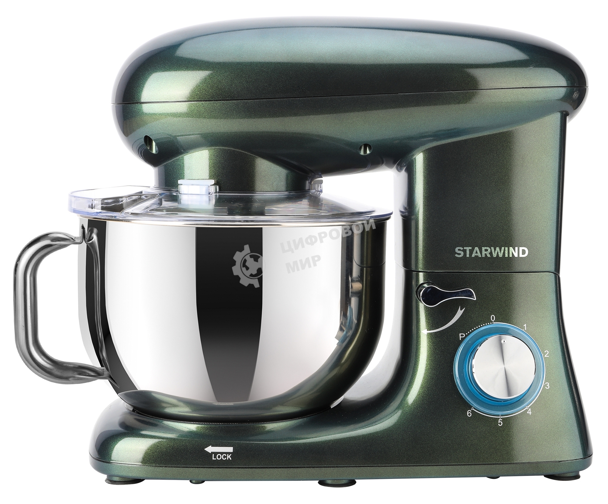 Миксер планетарный Starwind SPM7166 1600 Вт, хамелеон
