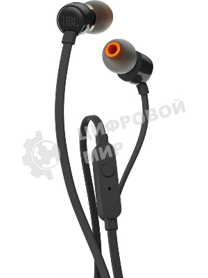 Проводные наушники JBL Tune 110 черный, внутриканальные, Jack 3.5 мм