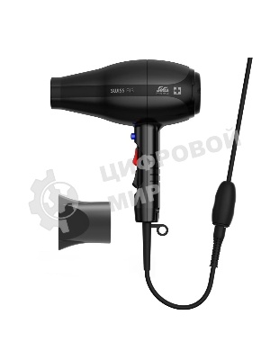Фен Solis Swiss Air черный 360°, 2000 Вт, ионизация