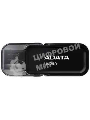 Флешка USB ADATA UV240 (AUV240-64G-RBK), 64Gb, USB 2.0, R/W 15/5, черный