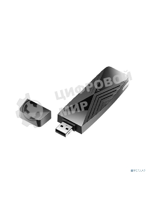 Сетевой адаптер Wi-Fi D-Link DWA-X1850 DWA-X1850/A1A AX1800 USB 3.0 (ант.внутр.)
