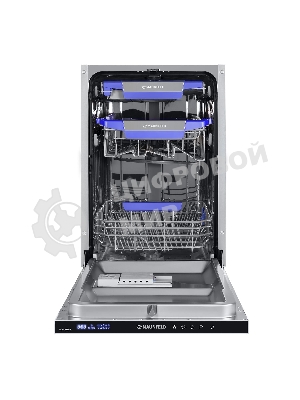 Встраиваемая посудомоечная машина Maunfeld MLP-08IMR, белый/черный, 44.5 см, 10 компл., 47 дБ, класс A++